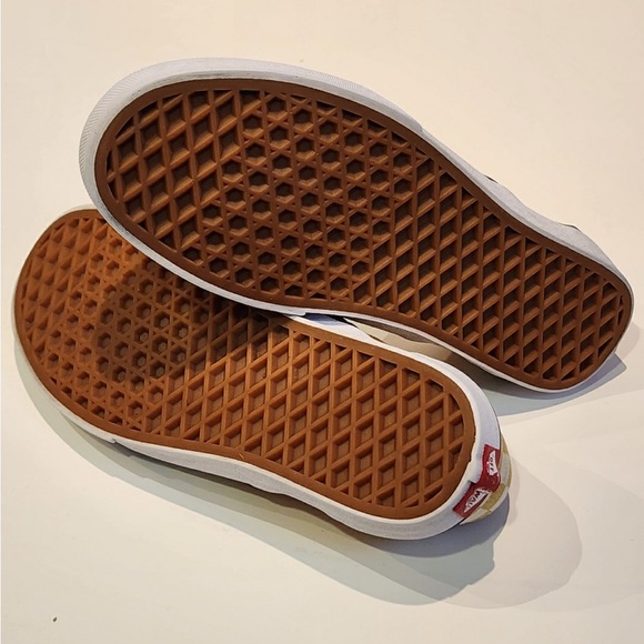 Yellow Checkerboard Vans Sneakers Sz. 7W - Picture 6 of 9